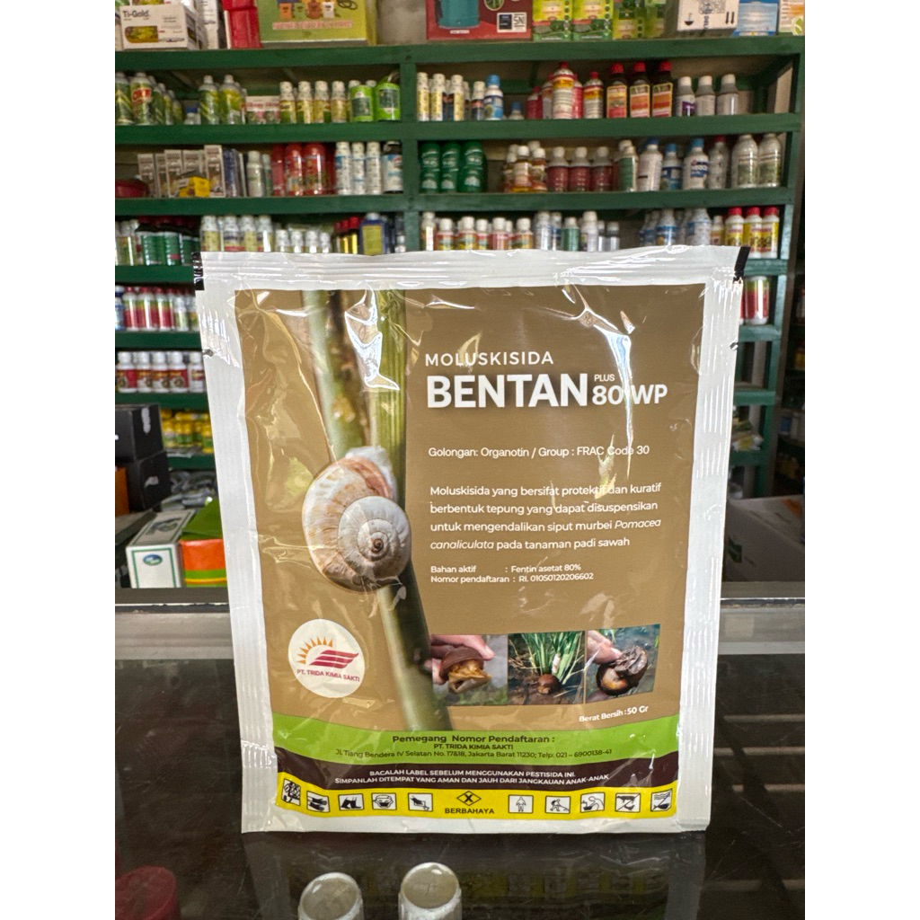 Bentan 80 WP Moluskisida Racun Keong 50 gram