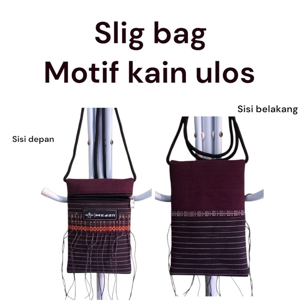 Sling Bag Ulos  |Tas Selempang Motif Ulos | Tas Etnik Wanita