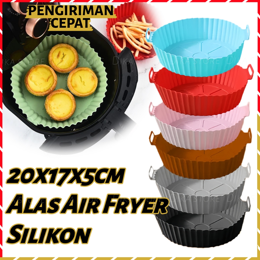 Alas Air Fryer Silikon BPA Free 8 Warna Alas Air Fryer Food Grade Silikon Food Tray Alas Silikon Air