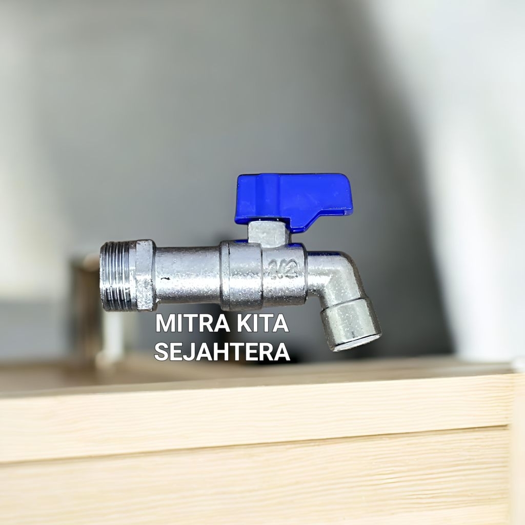 KRAN AIR BESI MODEL CEBOL / KERAN AIR CEBOL YSK / KRAN 1/2 INCH BESI / KRAN PENDEK YSK BESI BIRU