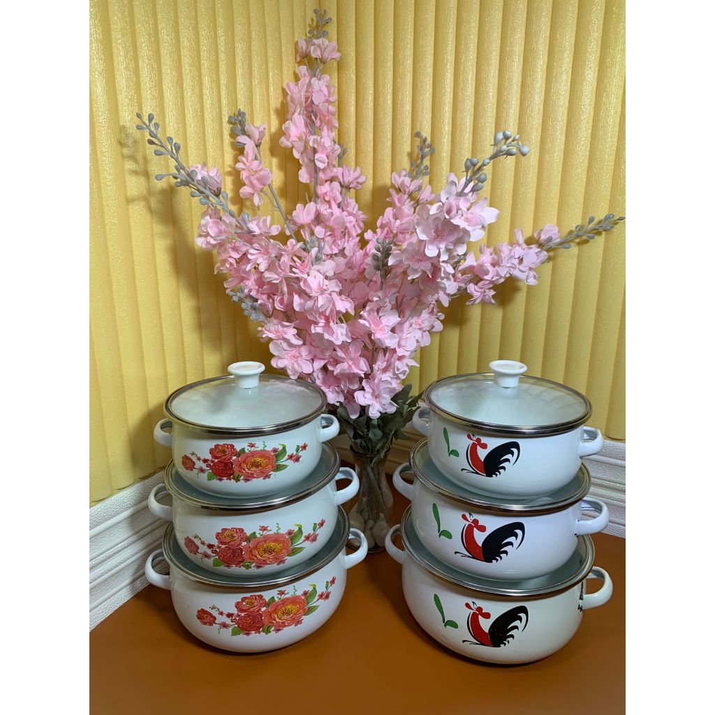 PANCI ENAMEL 3SUSUN PANCI 3 SUSUN PANCI TUTUP KACA TUTUP ENAMEL 5 SUSUN ORI TB