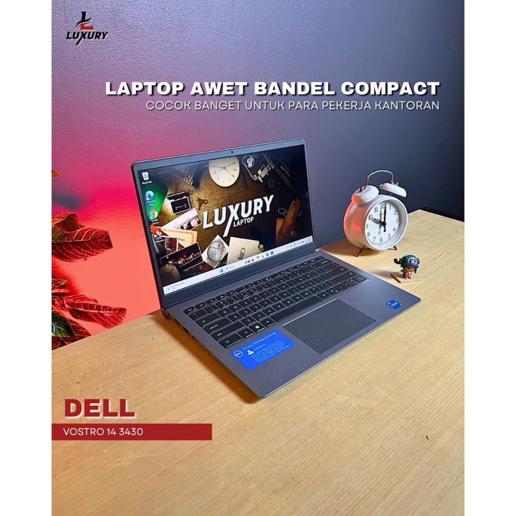 LAPTOP DELL VOSTRO 14 3430 13TH GEN CORE I3 SSD RAM DDR4 SECOND