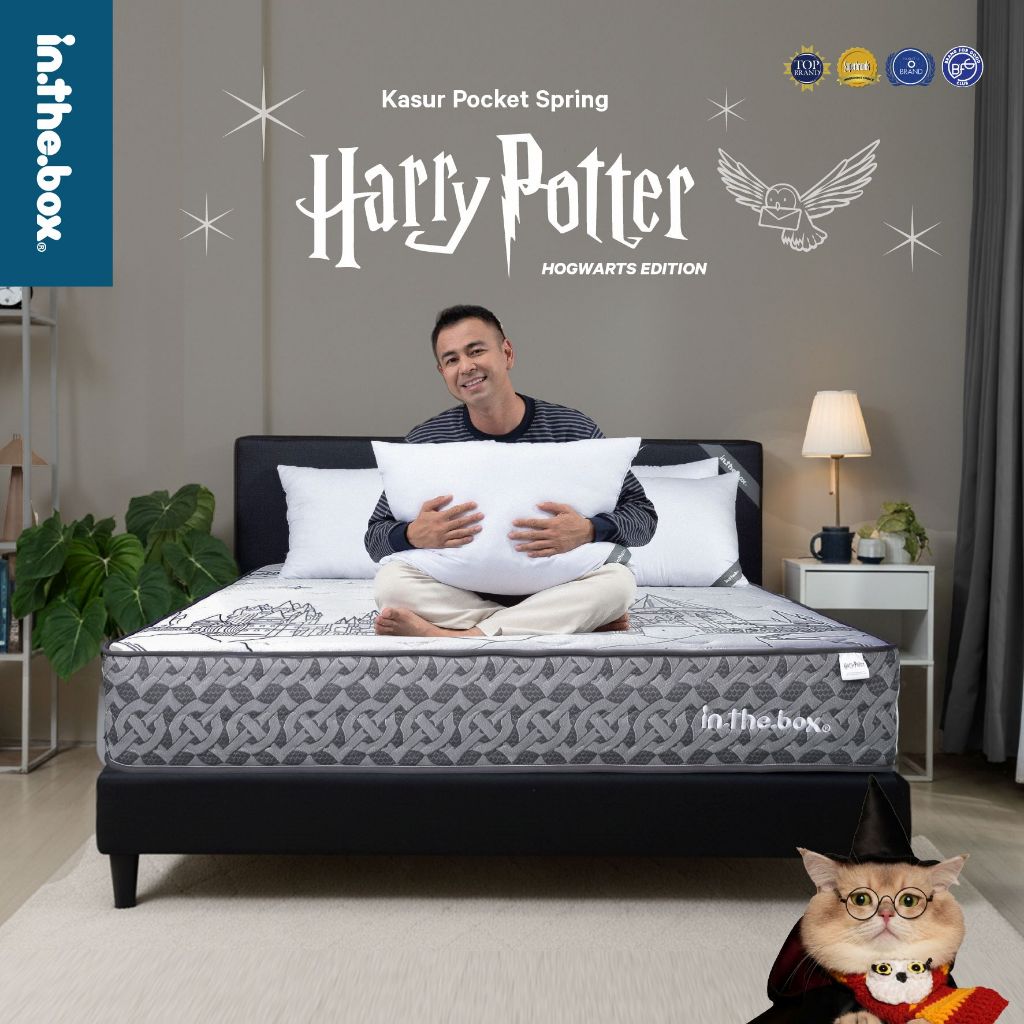 Kasur Springbed INTHEBOX HARRY POTTER Hogwarts Edition - FREE Bantal