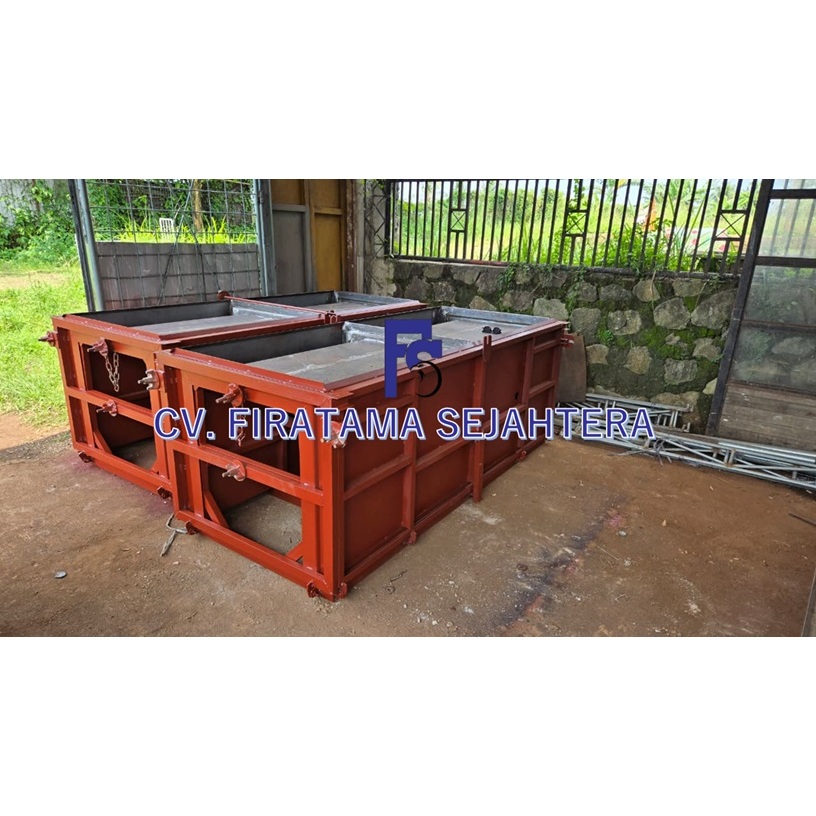 Cetakan Uditch Ukuran 50x50x120 cm - Cetakan Precast U-Ditch Beton - Cetakan Beton U-ditch