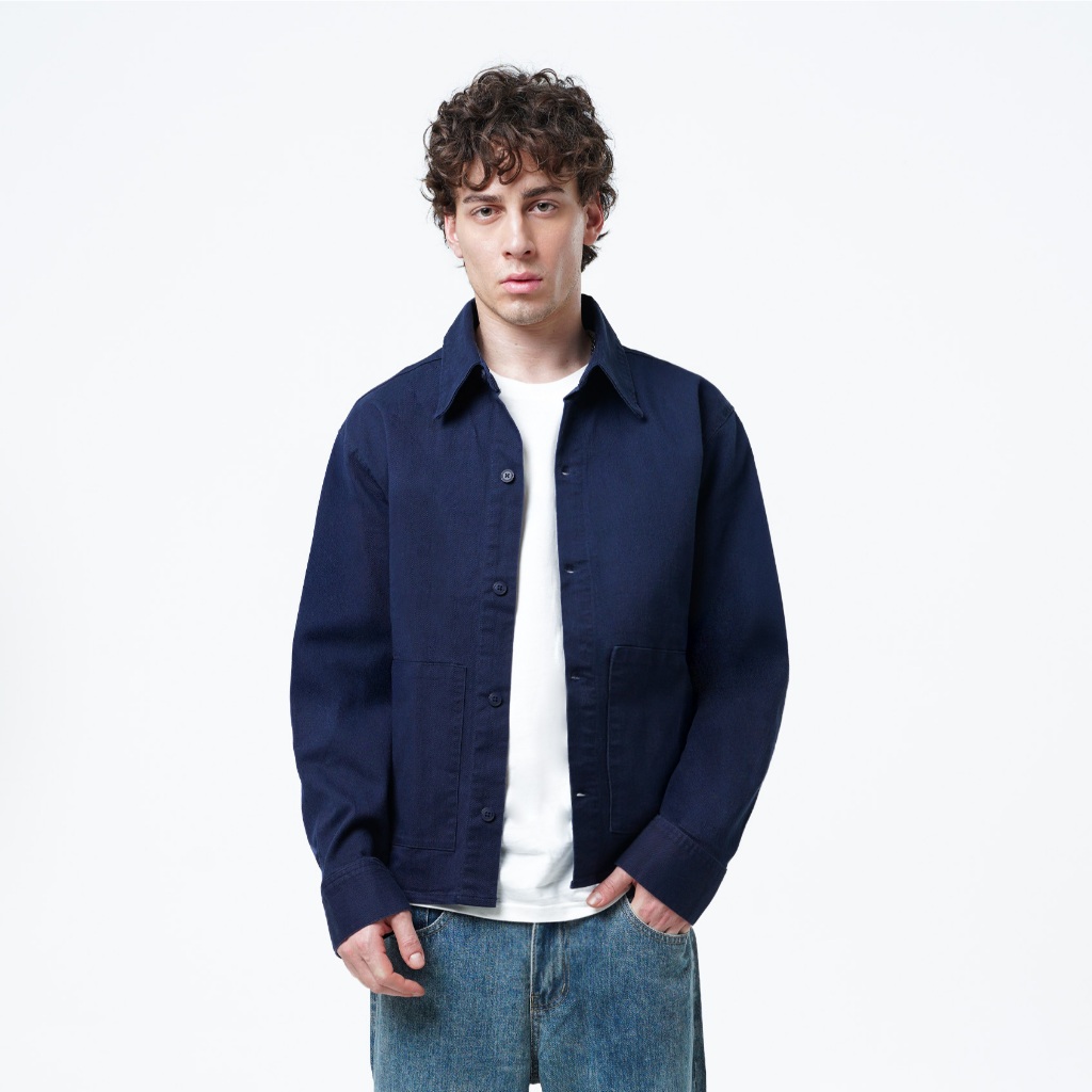 CELCIUS Collar Jacket LIN001642C Navy