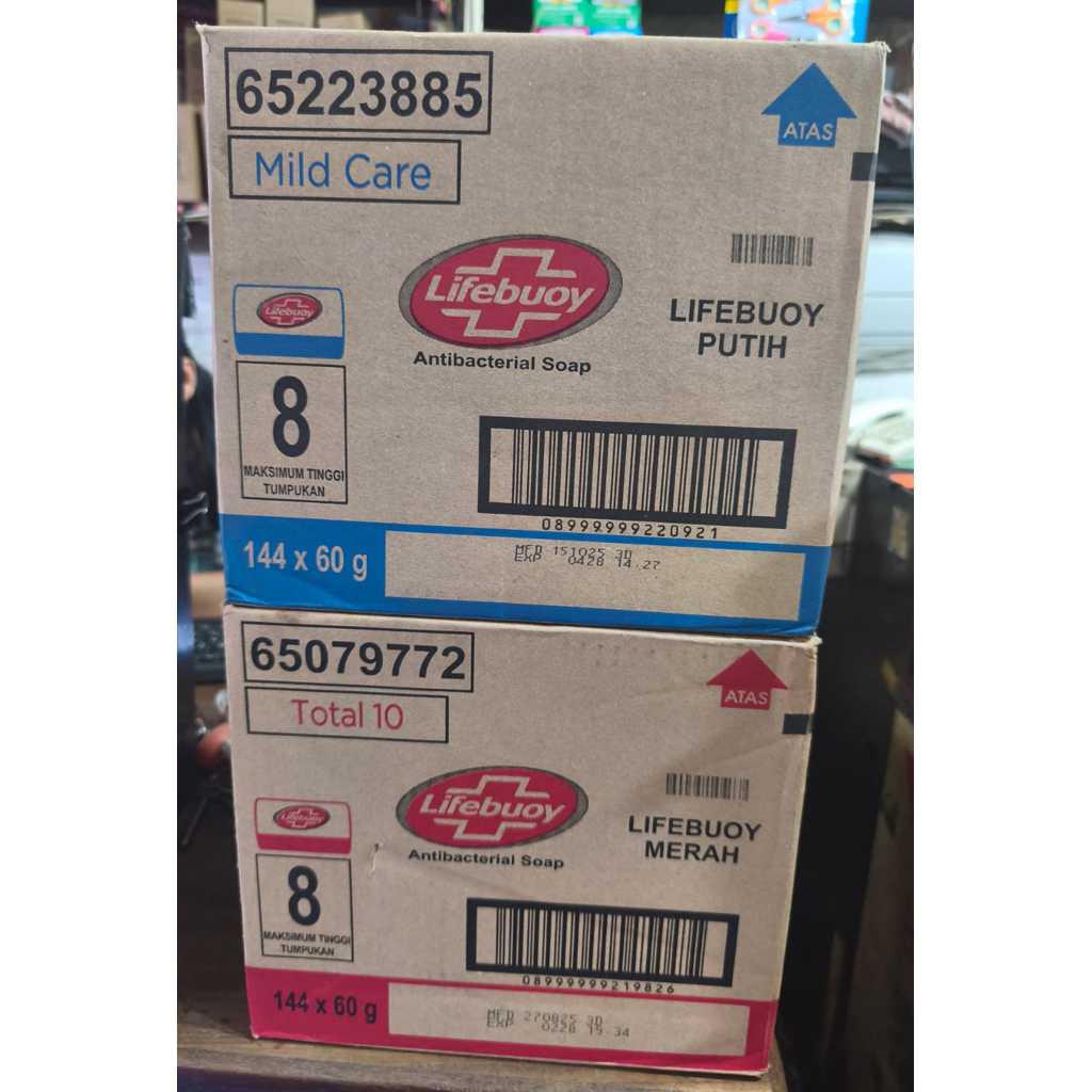 Sabun lifebuoy 60gr @144 pcs / 1 Dus