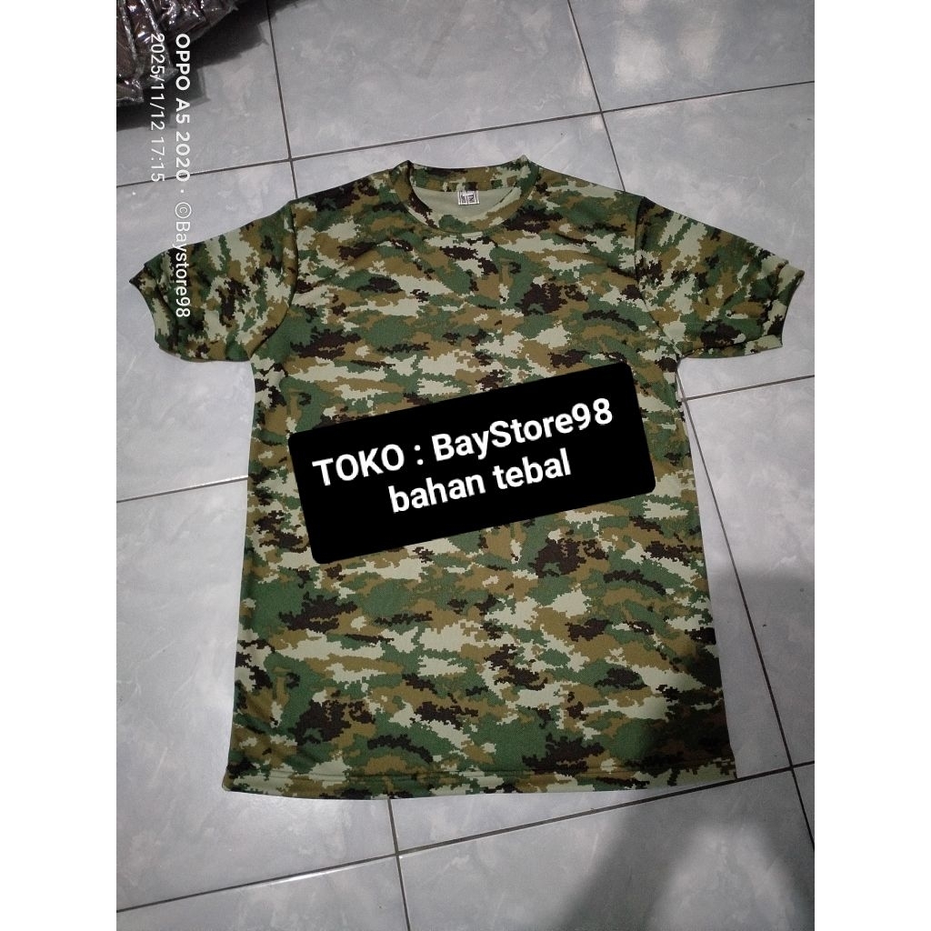KAOS LORENG DRYFIT PDL TNI SAGE GREEN TERBARU /KAOS PDL TNI TERBARU LORENG TNI TERBARU SAGE GREEN 20