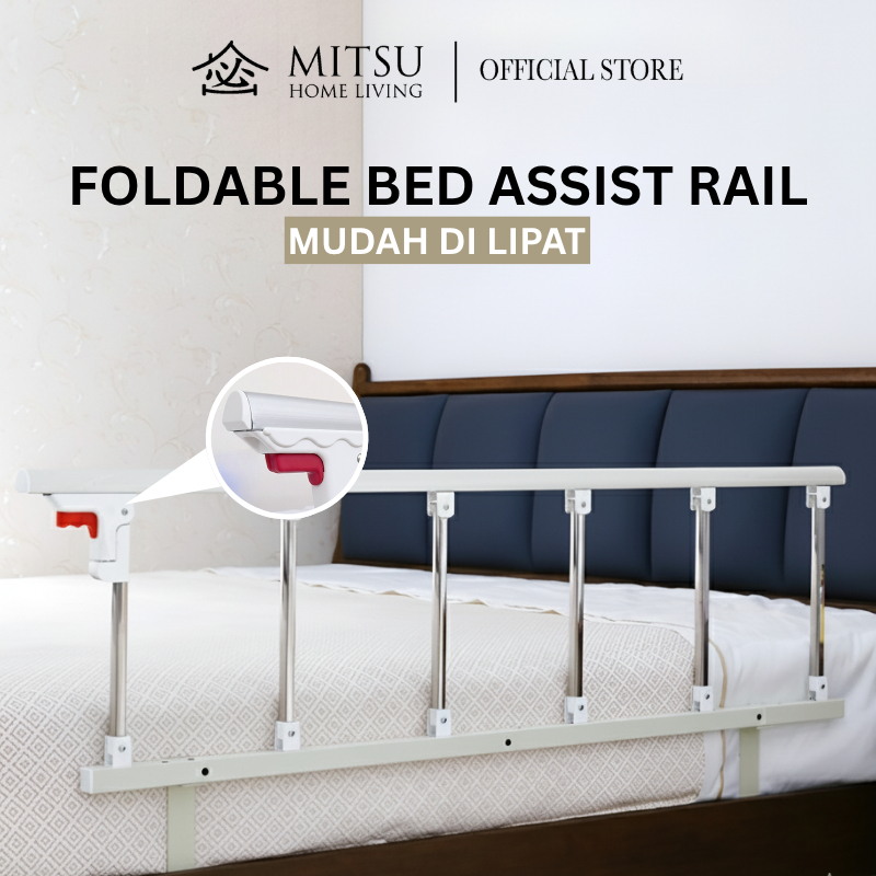 Side Rail Pasien Rumah Sakit - Pegangan Kasur Folding Mudah Di Lipat. Pegangan Kasur Rumah Sakit