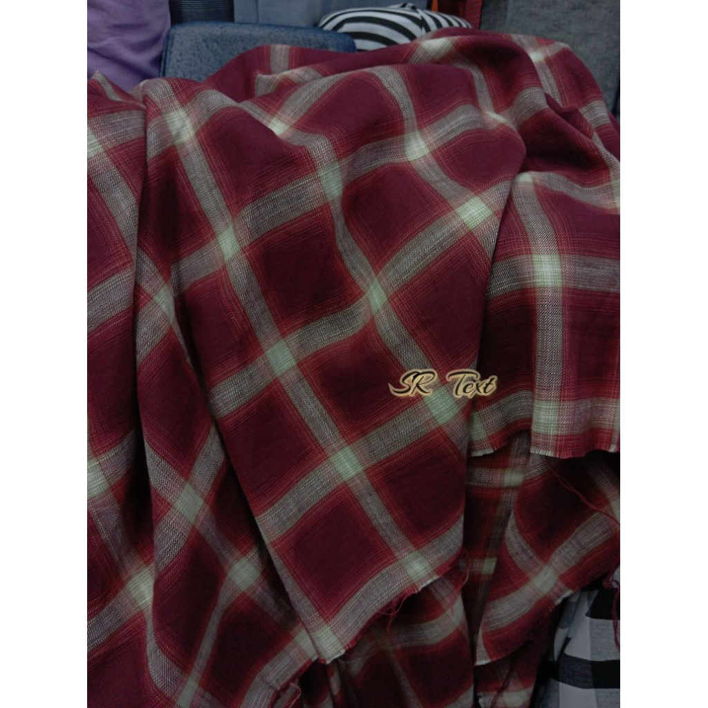 Katun flanel import/Bahan kemeja katun flanel_katun flanel.bahan flanel