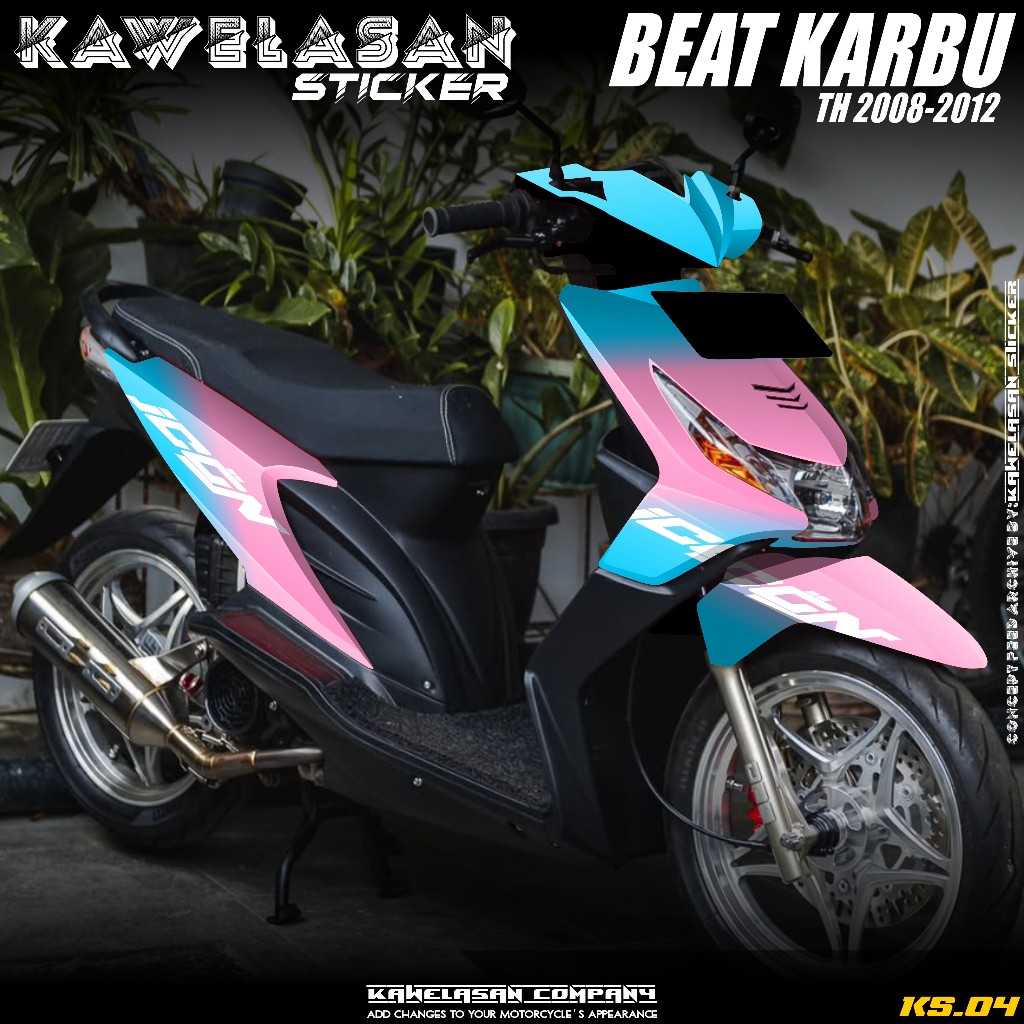 (COD) Decal Sticker Full body BEAT KARBU TAHUN 2008 2009 2010 2011 2012 sticker Full body beat karbu