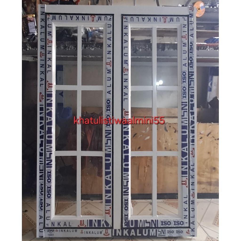 cendela  aluminium 2daun