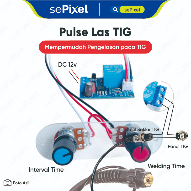 Pulse Las TIG 2knop