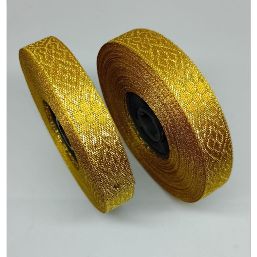 PITA / RENDA ETNIK EMAS 059 UK.1,2CM ( ISI:15METER )