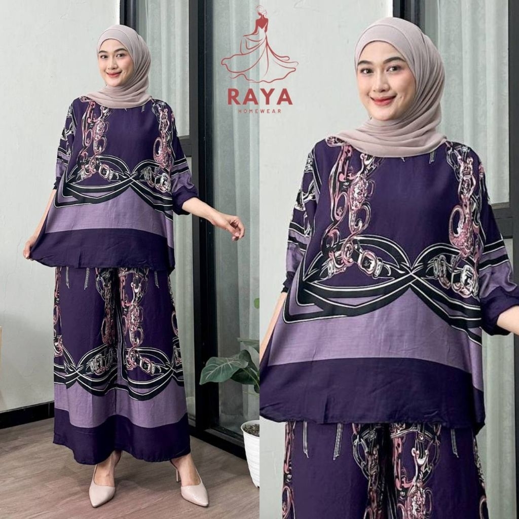Nagita Setelan Wanita Kulot Rayon Premium