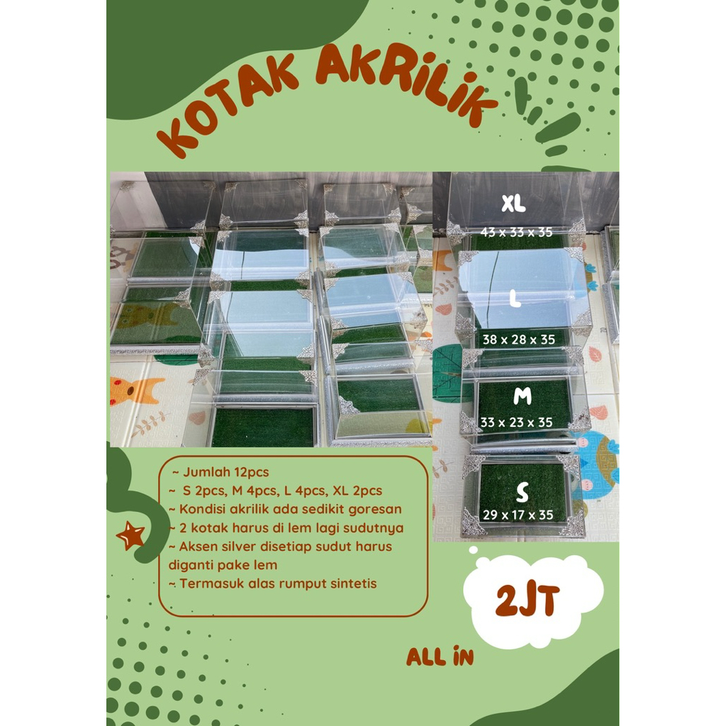 Preloved Kotak Hantaran | Paket Usaha Sewa Hantaran Bekas Pakai