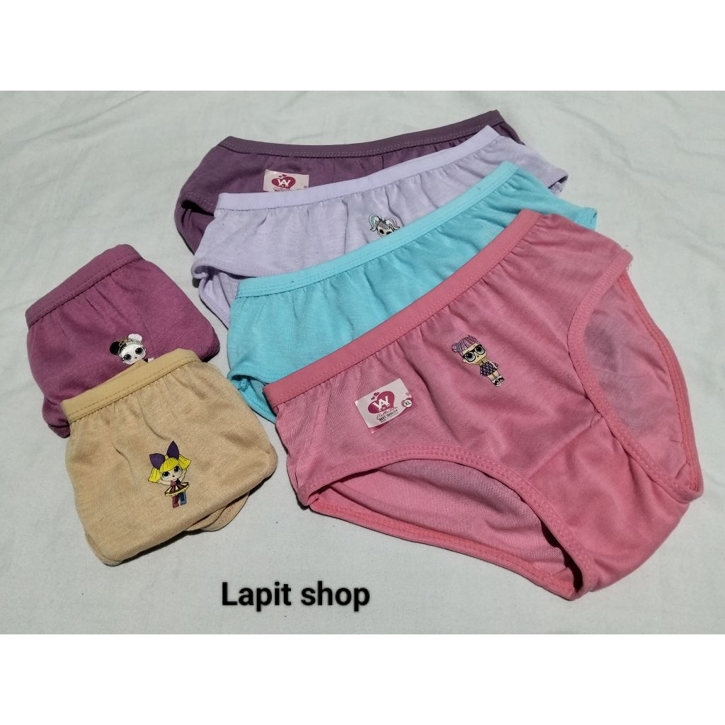 12pcs celana dalam anak cewek ,CD anak perempuan lucu, sempak anak cewek