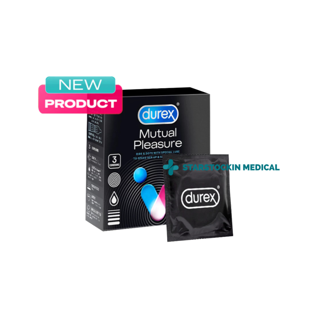 Kondom Durex Mutual Pleasure Isi 3 - PRIVASI TERJAMIN