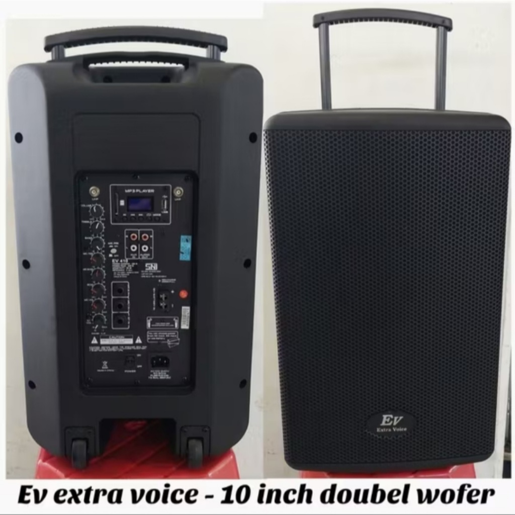 SPEAKER AKTIF PORTABEL EXTRA VOICE Ev-410 / SPEAKER AKTIF BLUETOOTH KARAOKE SISTEM PROFESIONAL