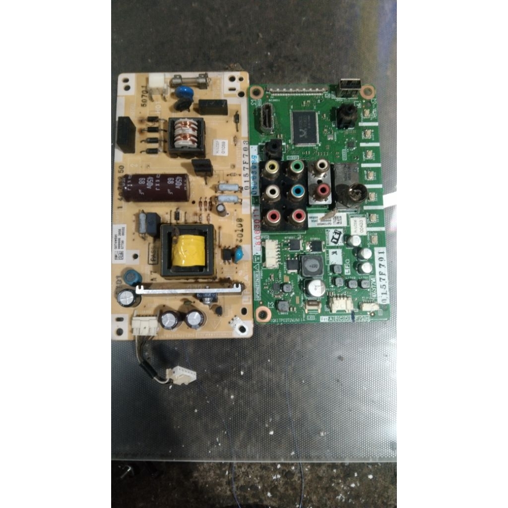 SATU SET MAINBOARD SHARP 19LE150 MB 19LE150M POWER SUPPLAY SHARP 19LE150 PSU 19LE150M