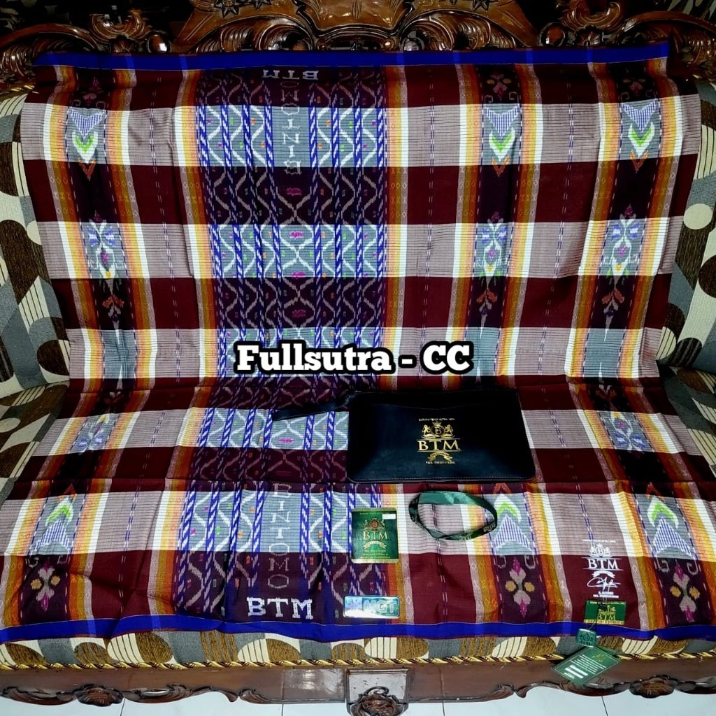 SARUNG BTM MGT ORIGINAL FULL SUTRA 100% SISIR BENANG 210/2%