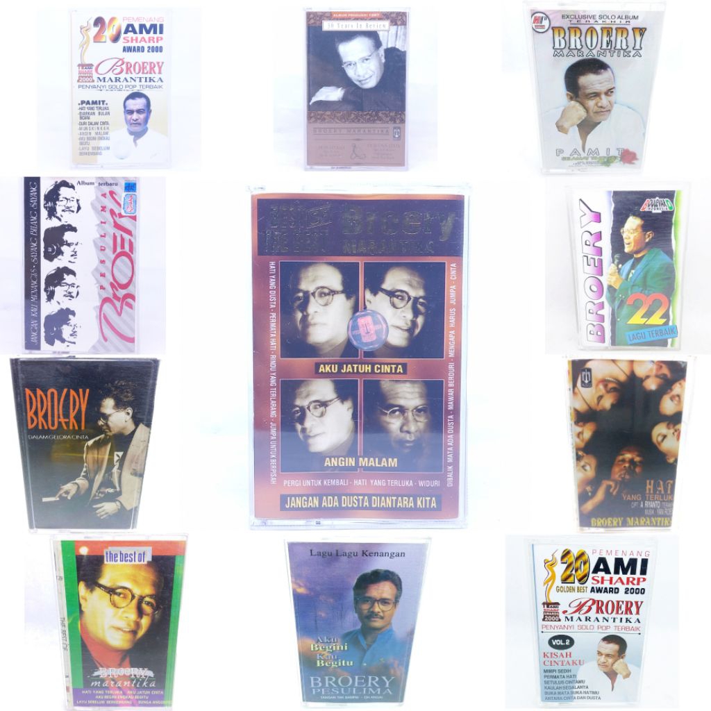 Kaset pita BROERY MARANTIKA / PESULIMA - pamit - 30 years in review - best of the - album terbaru - 