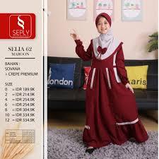 GAMIS ANAK SEPLY SELIA 62 WARNA MAROON