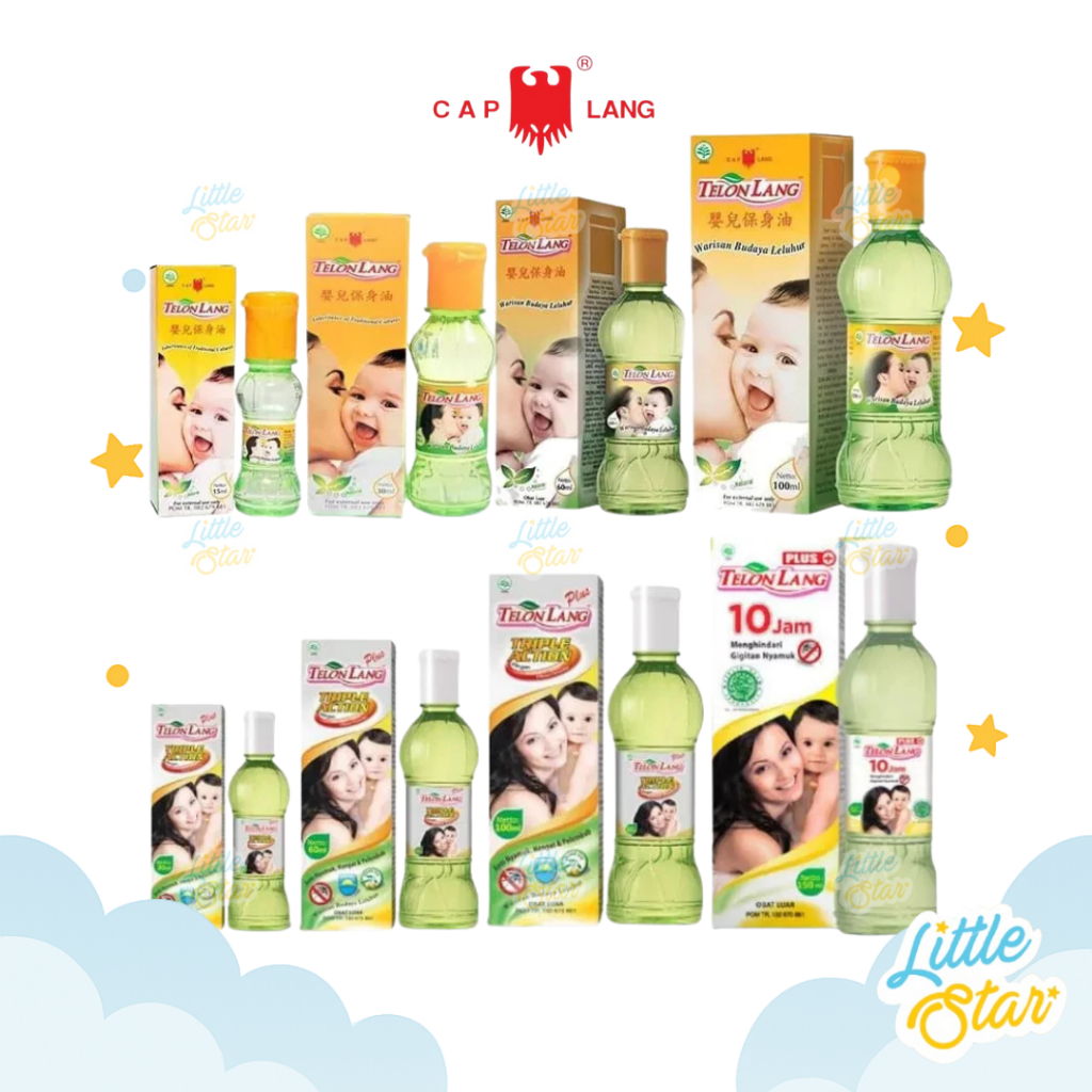 Cap Lang Minyak Telon Bayi 150/100/60/30Ml Caplang Telonlang Plus