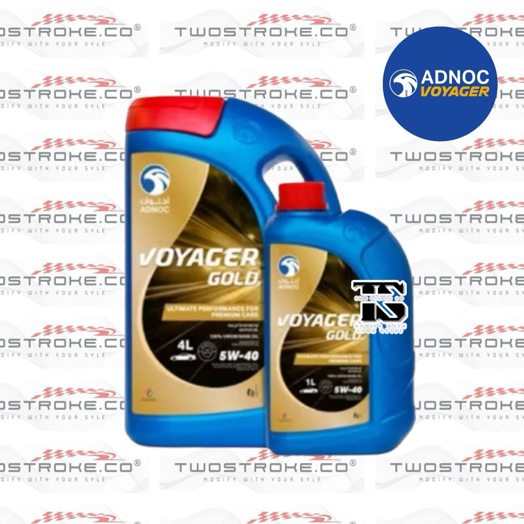 Oli Mesin Motor Adnoc Voyager Gold 5W-30 / 5W-40 // Oli Motor Adnoc Voyager Gold Original By Admoc V