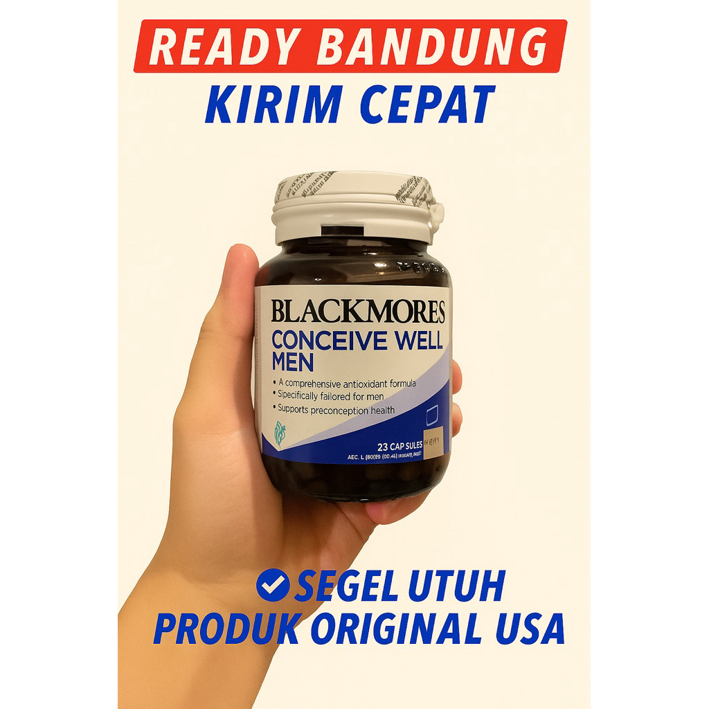 Blackmores Conceive Well Men 28 caps Original Australia Suplemen Pria Untuk Program Hamil