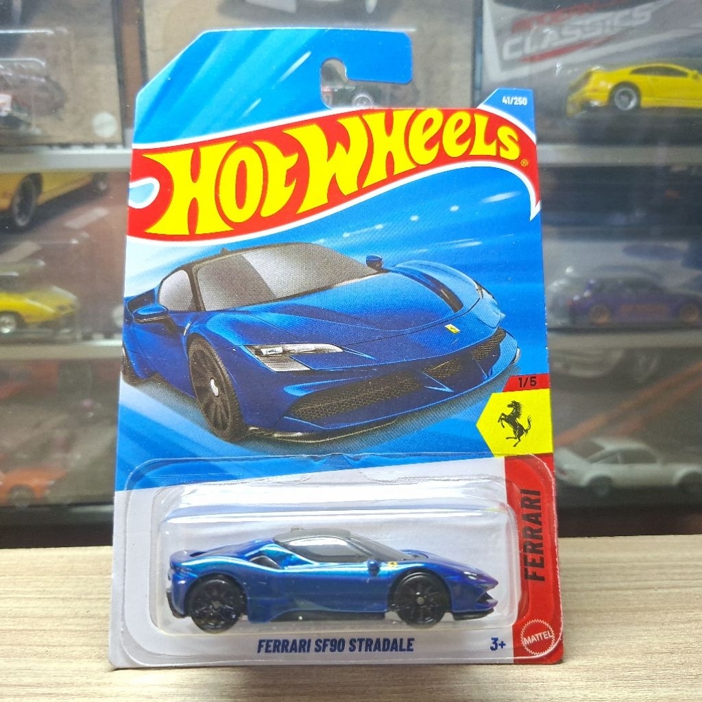Hot Wheels Ferrari SF90 Stradale Blue B 2026 - Hotwheels Original - Mainan Anak - Diecast