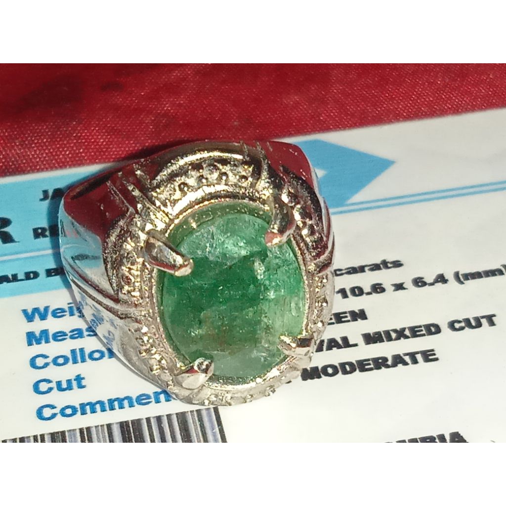 batu zamrud Columbia emerald pedes Memo jumbo