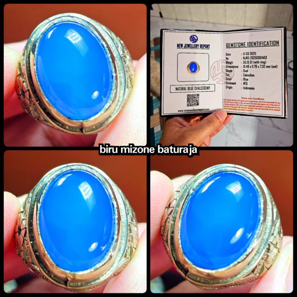 batu biru Mizone asli Baturaja indonesia