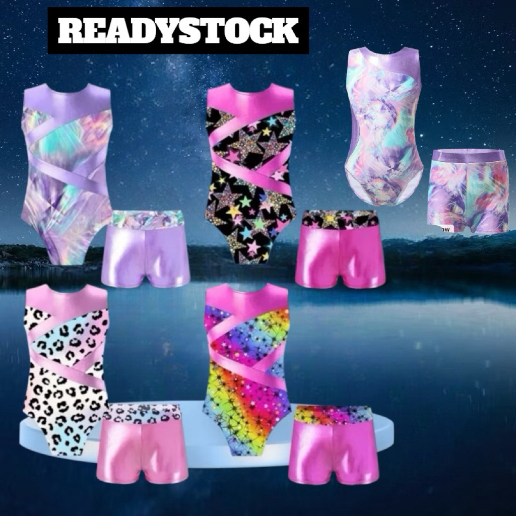 Gymnastic Leotard Baju Senam Gymnastic Anak READYSTOCK