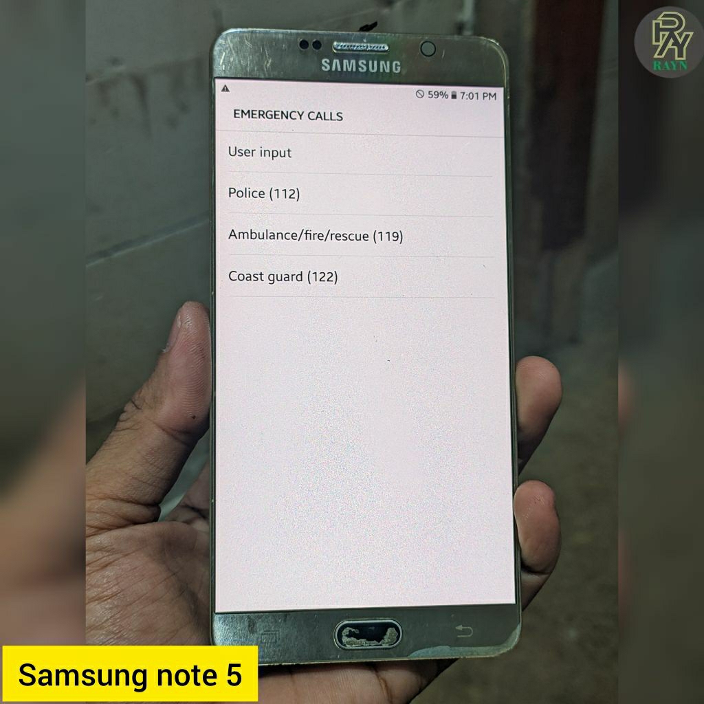 LCD Samsung note 5 N920 gold original copotan bergaransi