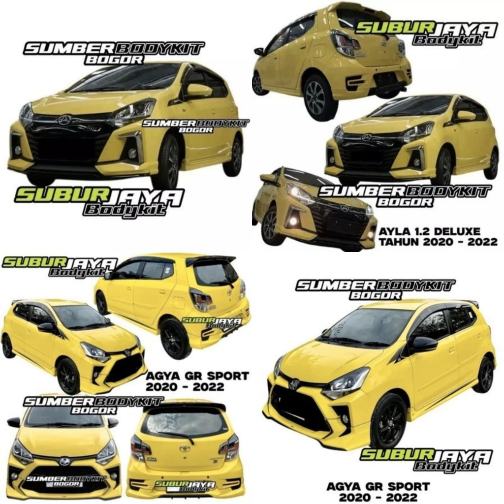 BODYKIT AGYA GR AYLA 1.2 DELUXE TAHUN 2020 - 2022 BODYKIT AGYA GR BODYKIT AYLA 1.2 DELUXE
