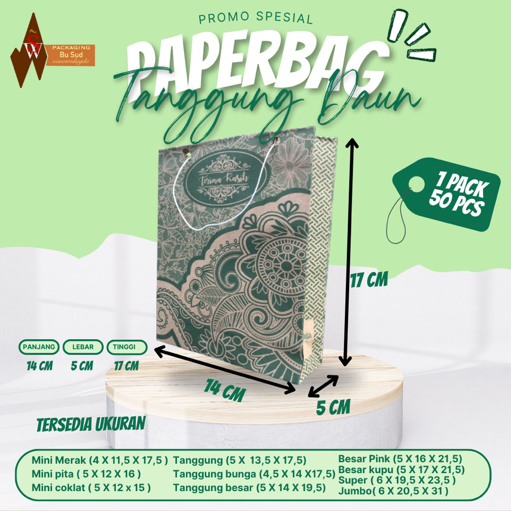 Tanggung hijau daun (5 X  14 X 17) PROMO GROSIR- Termurah di shopee HARGA PABRIK DISKON BESAR Tas Ke