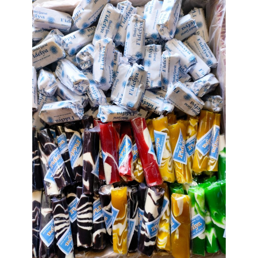 Dodol Garut Zebra mix Dodol Coklat susu
