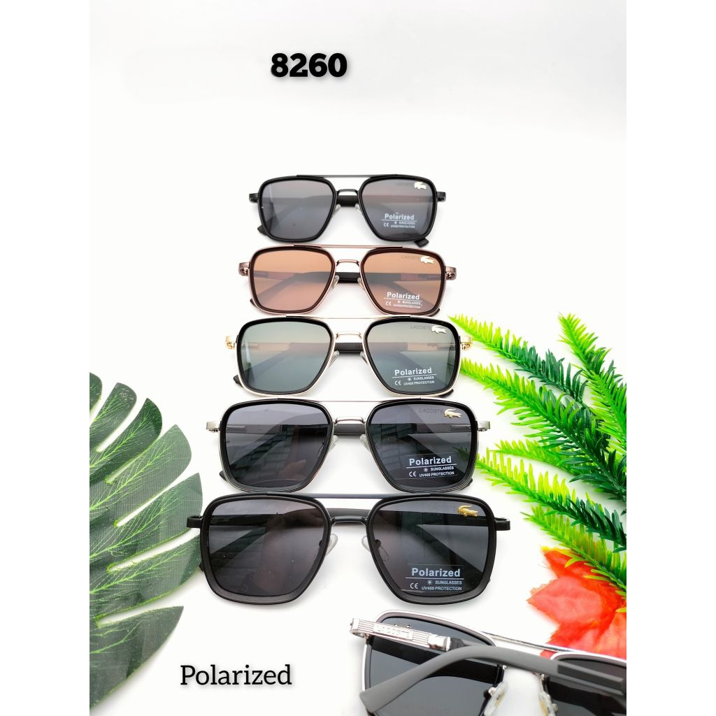READY Sunglasses Grade Ori Kacamata hitam LCT 8260 Lensa Polarized Pria Wanita