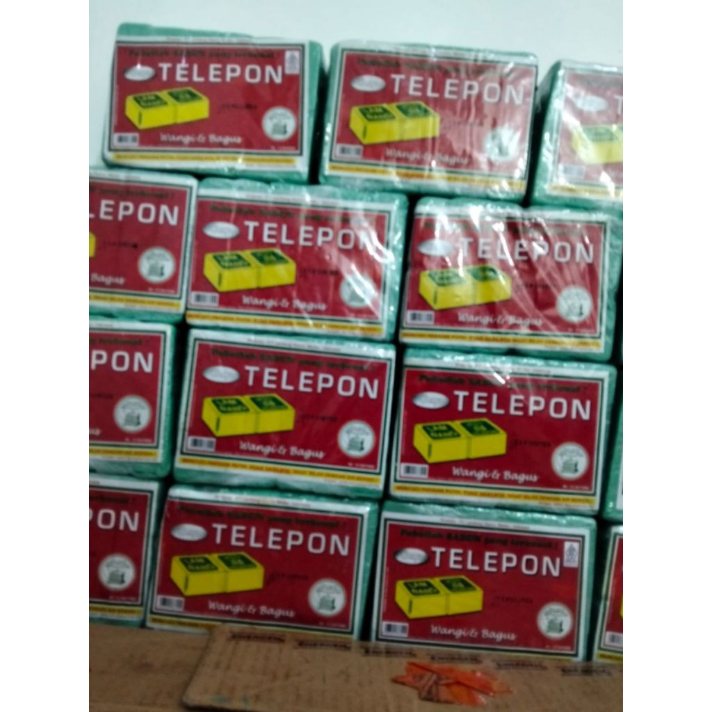sabun batang cap telepon isi 5 pcs