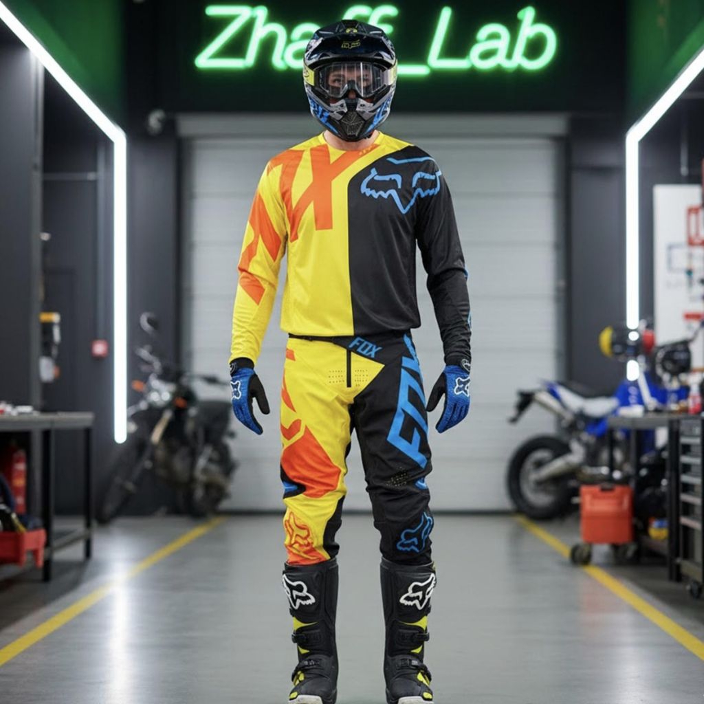 Fox 360 Preme Celana Trail Adventure Trabas & Jersey Motor Cross Lengan Panjang Paket Set Motocross