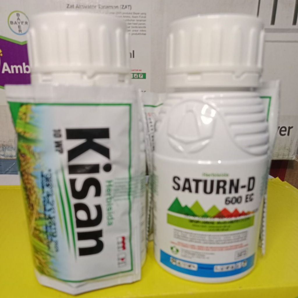 Herbisida sistemik pra dan purna tumbuh SATURN-D 600EC.Kemasan 250ml.