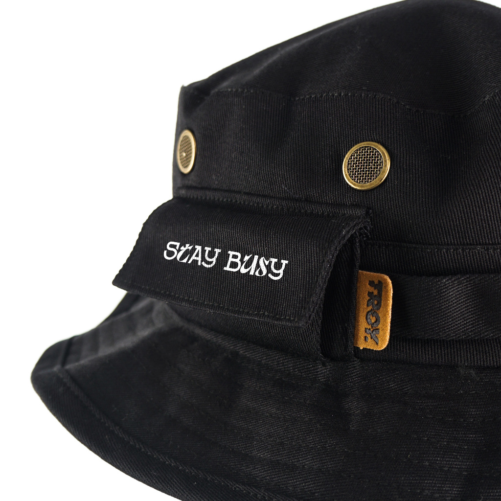 Troy Company Jungle Hat Boonie Hat Explores - Topi Hitam Outdoor JHD 3417