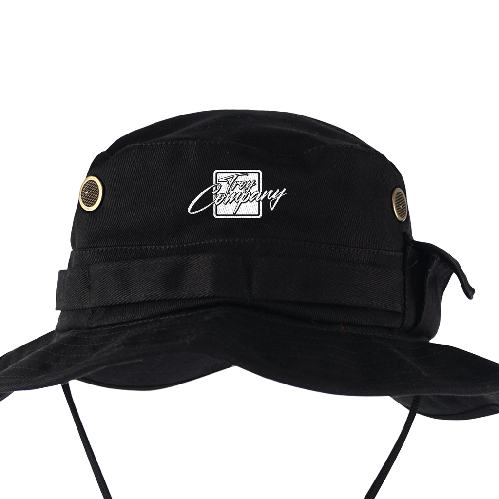 Troy Company Jungle Hat Boonie Hat Squacle - Topi Hitam Outdoor JHD 3416