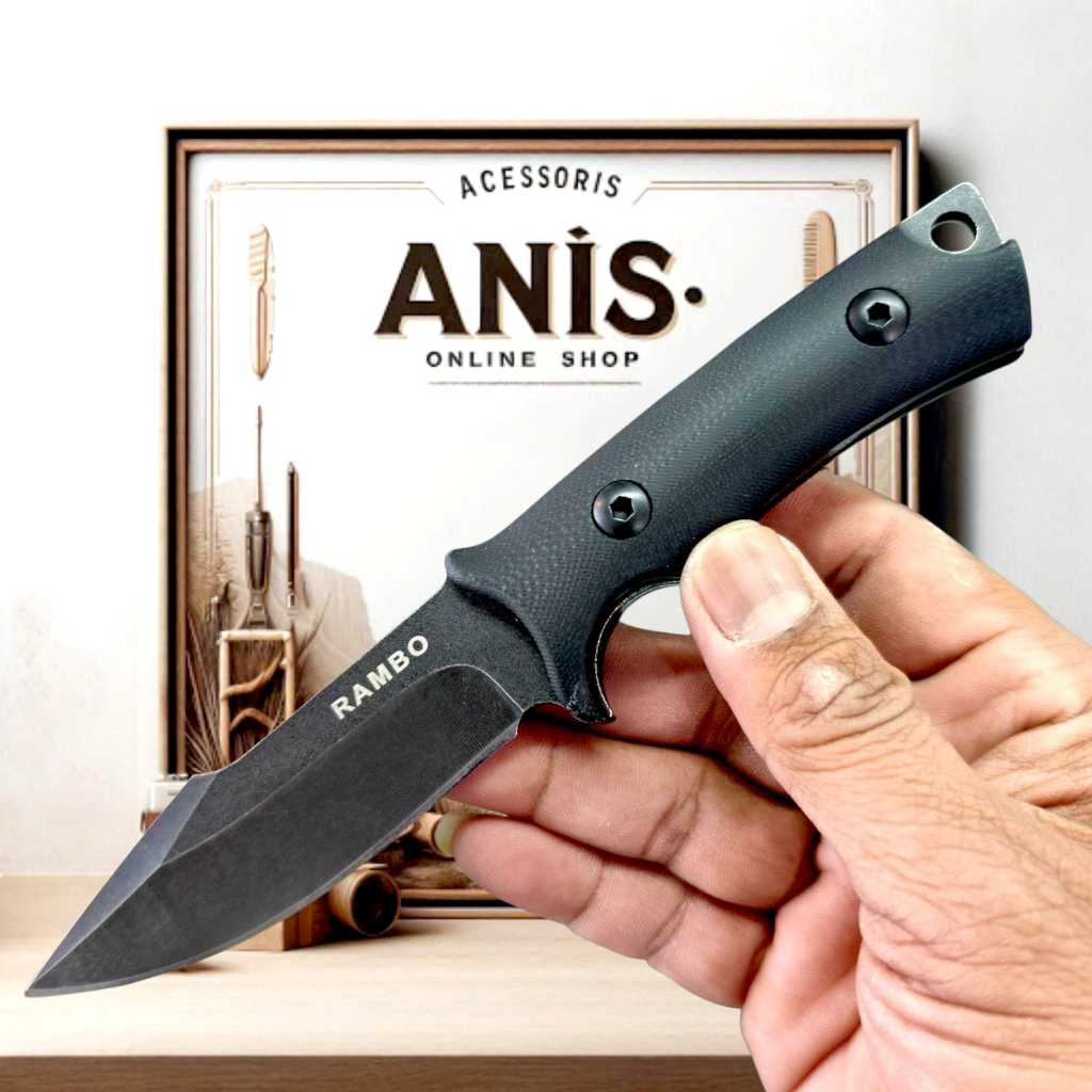 SURVIVAL KIT & MULTIFUNGSI HUNTING BERBURU P1458 / SURVIVAL / PERALATAN SURVIVAL Full Tang + Sarung 