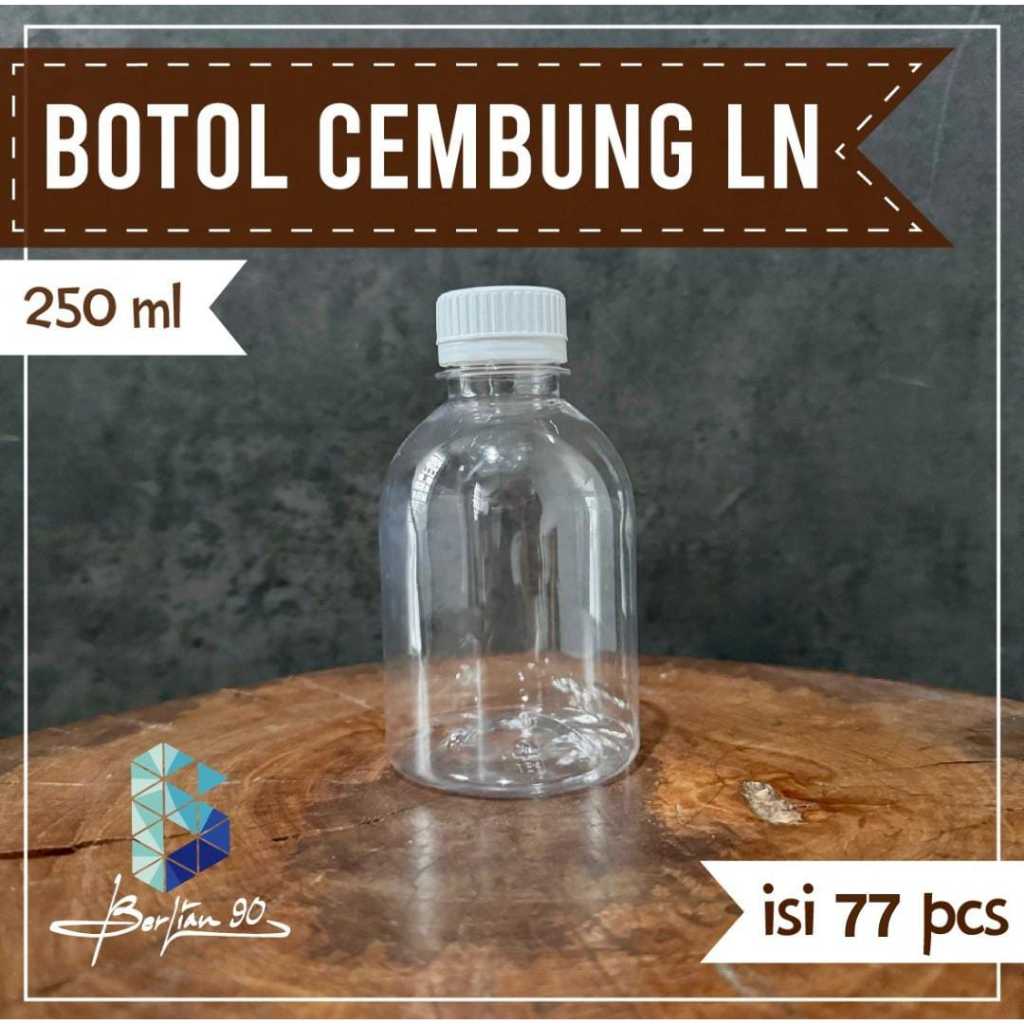[isi 20pcs] Botol Plastik Gendut LN 250ml Foodgrade Murah Terbaru Botol Kopi Tebal /Botol Gendul 250