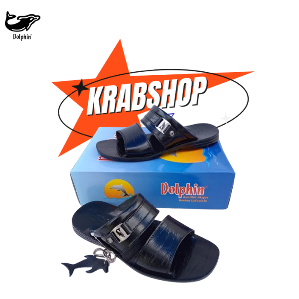 Ramadhan Sale Dolphin Sandal Pria Terbaru Sandal dolphin Sandal Kulit Original Premium