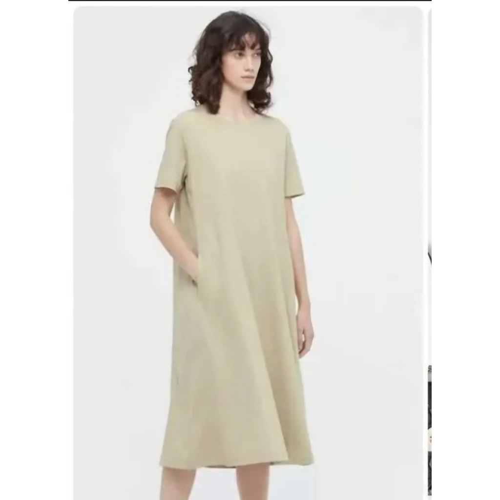 Dress Kaos GU Uniqlo Sage / Homedress Sage GU Uniqlo 08