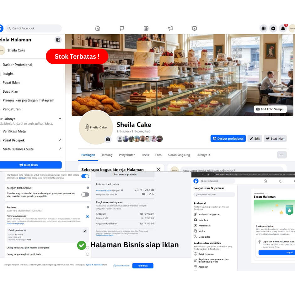 Jual Fanspage | Halaman Facebook | Termurah | Bisa Untuk Iklan Facebook Ads