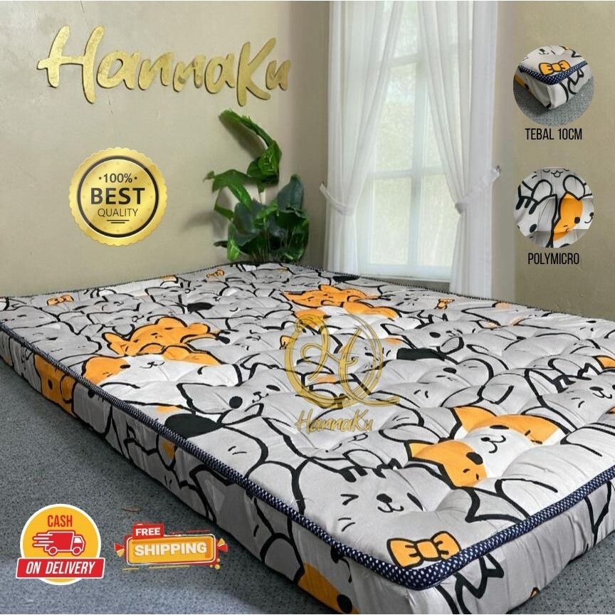 HANNAKU MATRAS TOPPER / KASUR TOPPER TEBAL 10CM / KASUR TOPPER HANNA PANJANG 200CM