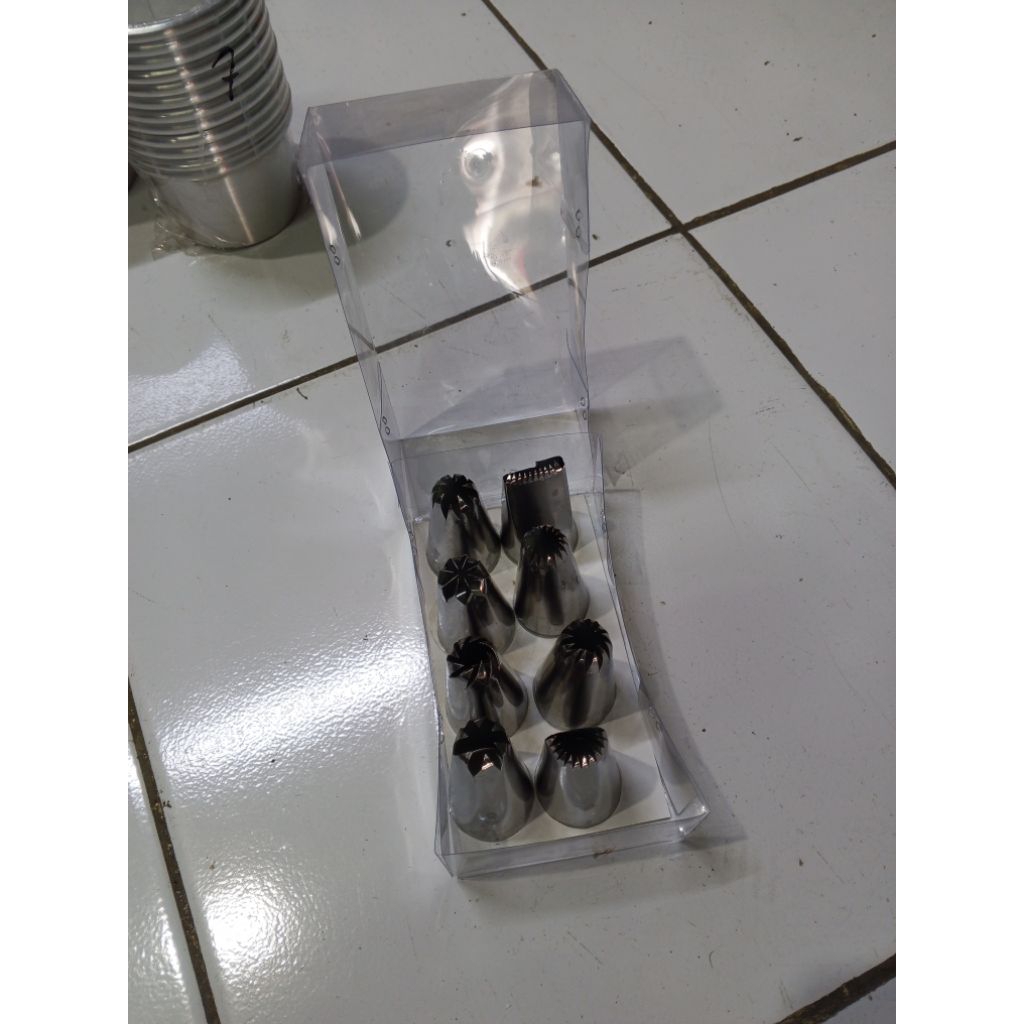 cetakan kue semprit/ spuit kue set 8pcs